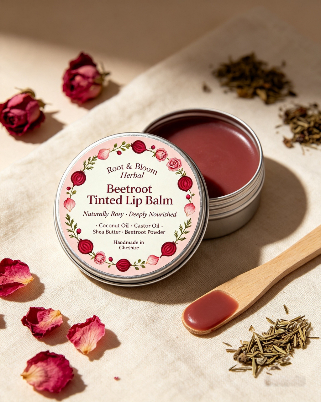 Beetroot Tinted Lip Balm — Natural Rosy Glow - £4.99