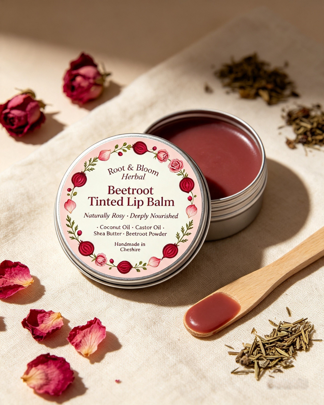 Beetroot Tinted Lip Balm — Natural Rosy Glow - £4.99