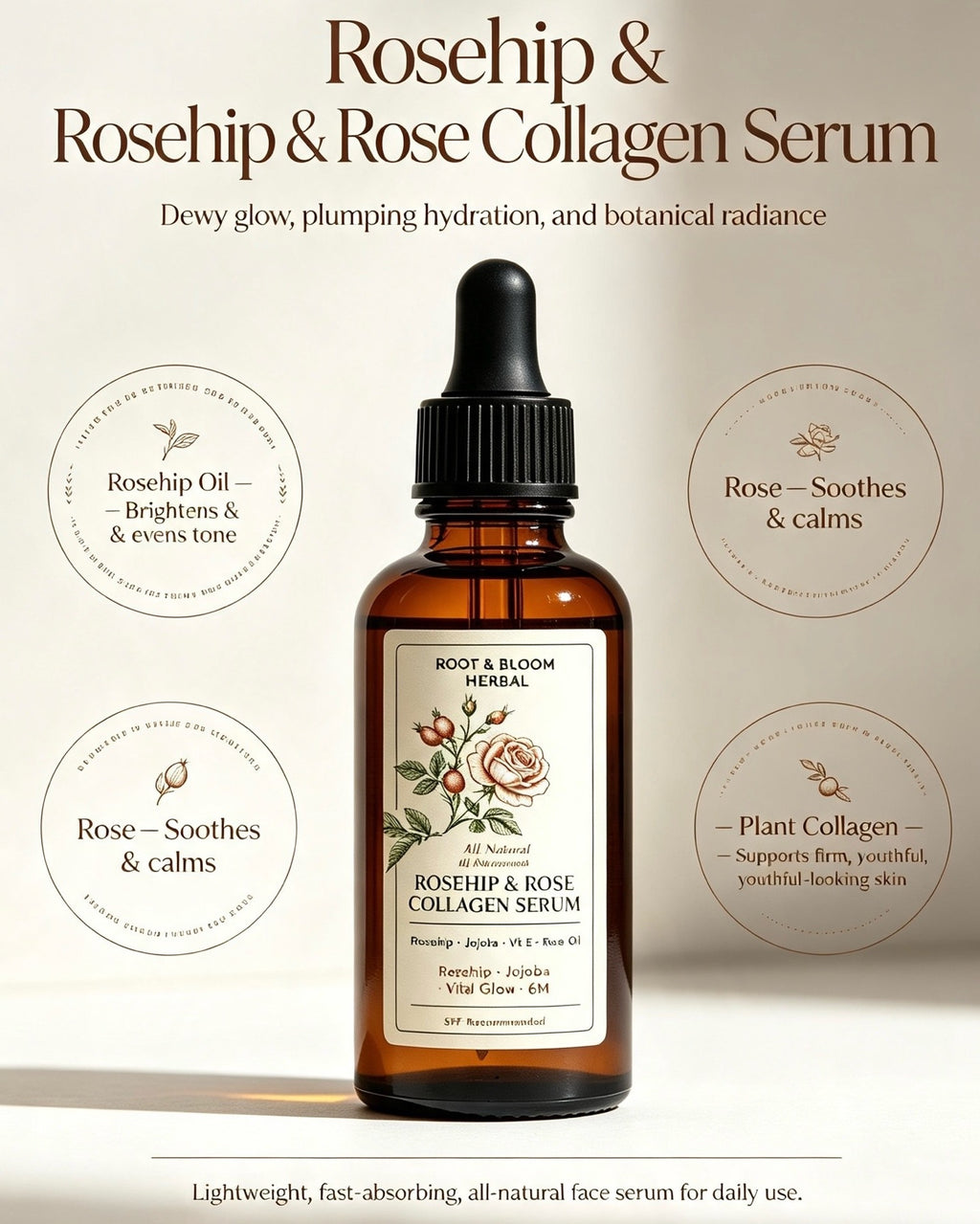Rosehip & Rose Collagen Serum